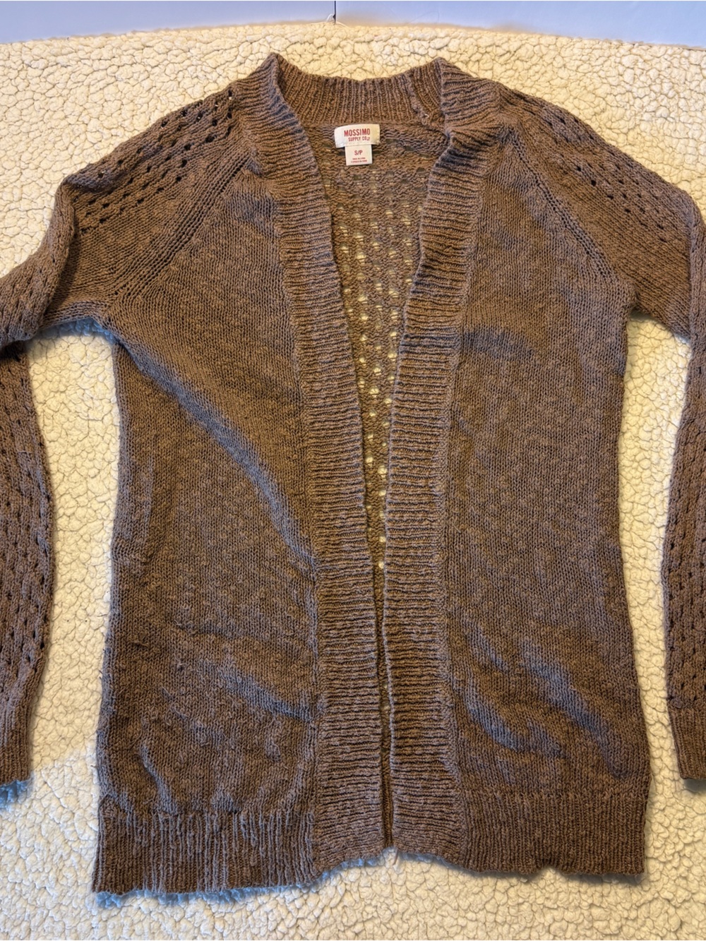 Women's Sweater & Shirt Bundle. Size Small - Burgundy, Tan, Blue. - Picture 4 of 10